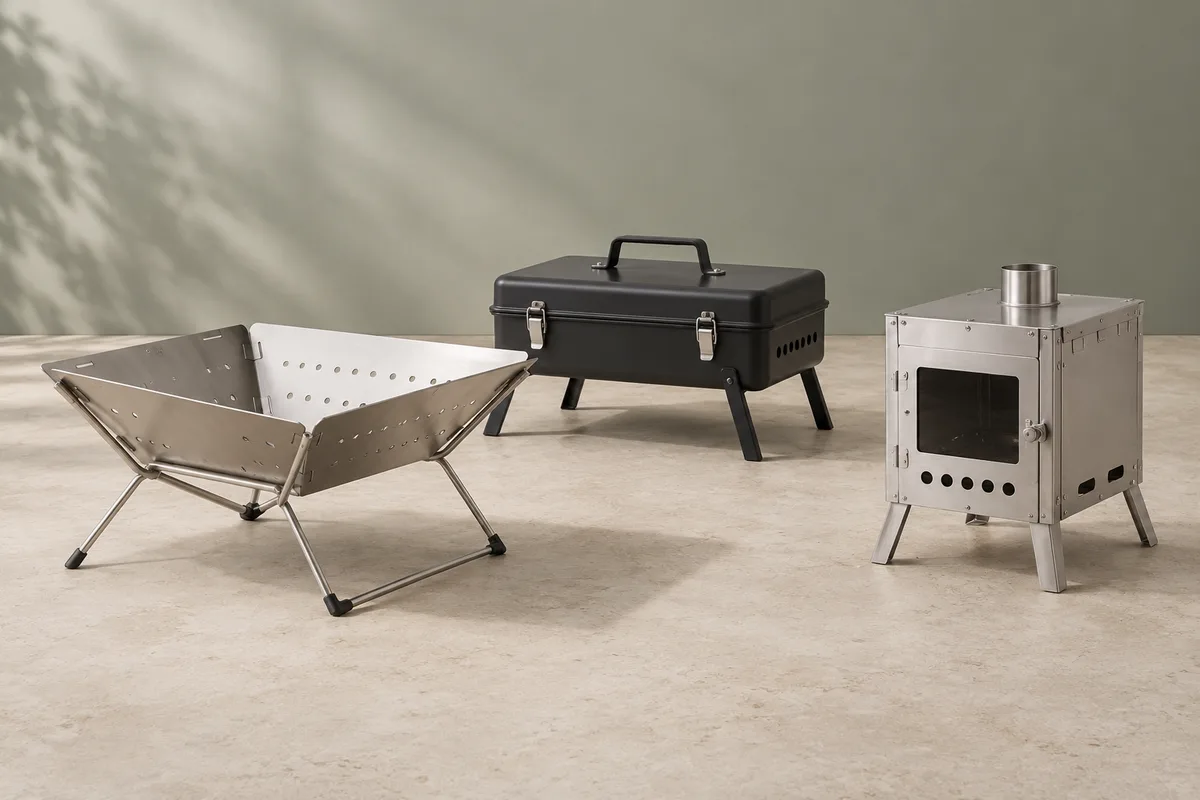 AI-generated fire pits & stoves category concept