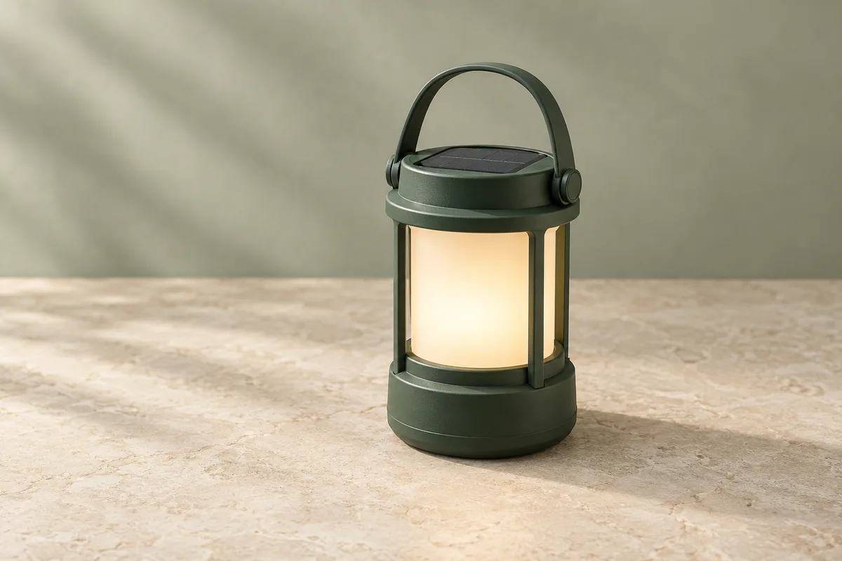 AI-generated camping lights category concept