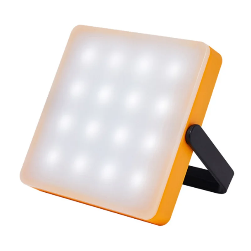 Solar + USB-C Flat-Panel Camping Lantern — supplier listing photograph