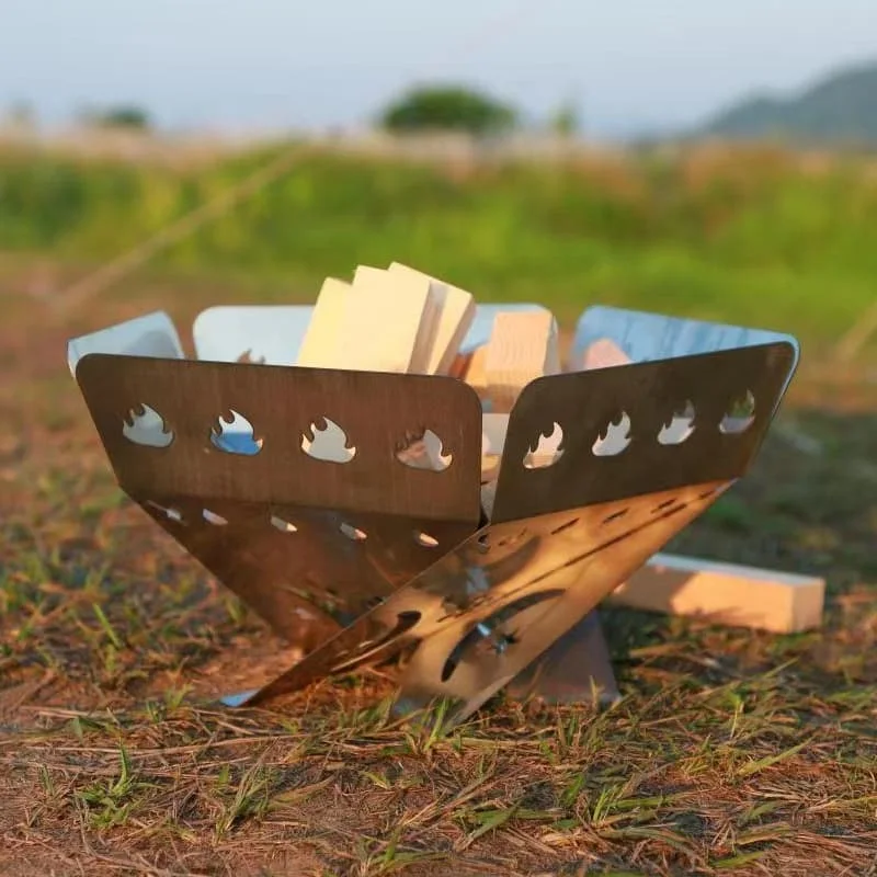 YM CS005 Folding Fire Pit with Grill — supplier candidate — supplier listing photograph